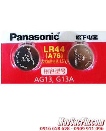 Pin A76 LR44 357 _Pin cúc áo 1.5v Alkaline Panasonic A76 LR44 357 (MẪU MỚI)